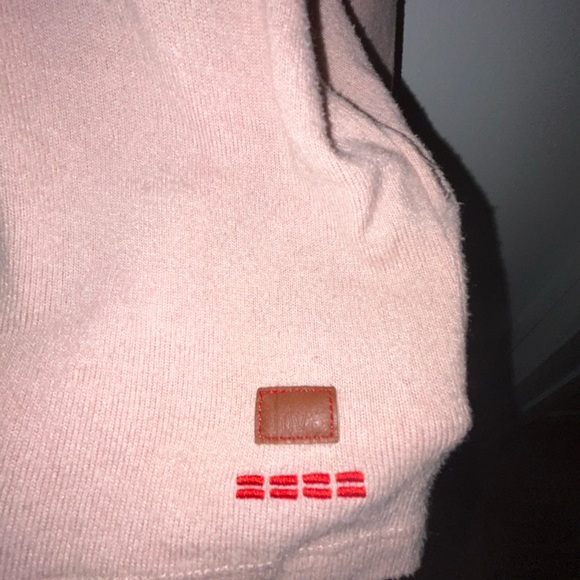 Peace Love World Love Each Other Sweat Shirt Medium Peace Soft Blush Pink - Picture 2 of 5